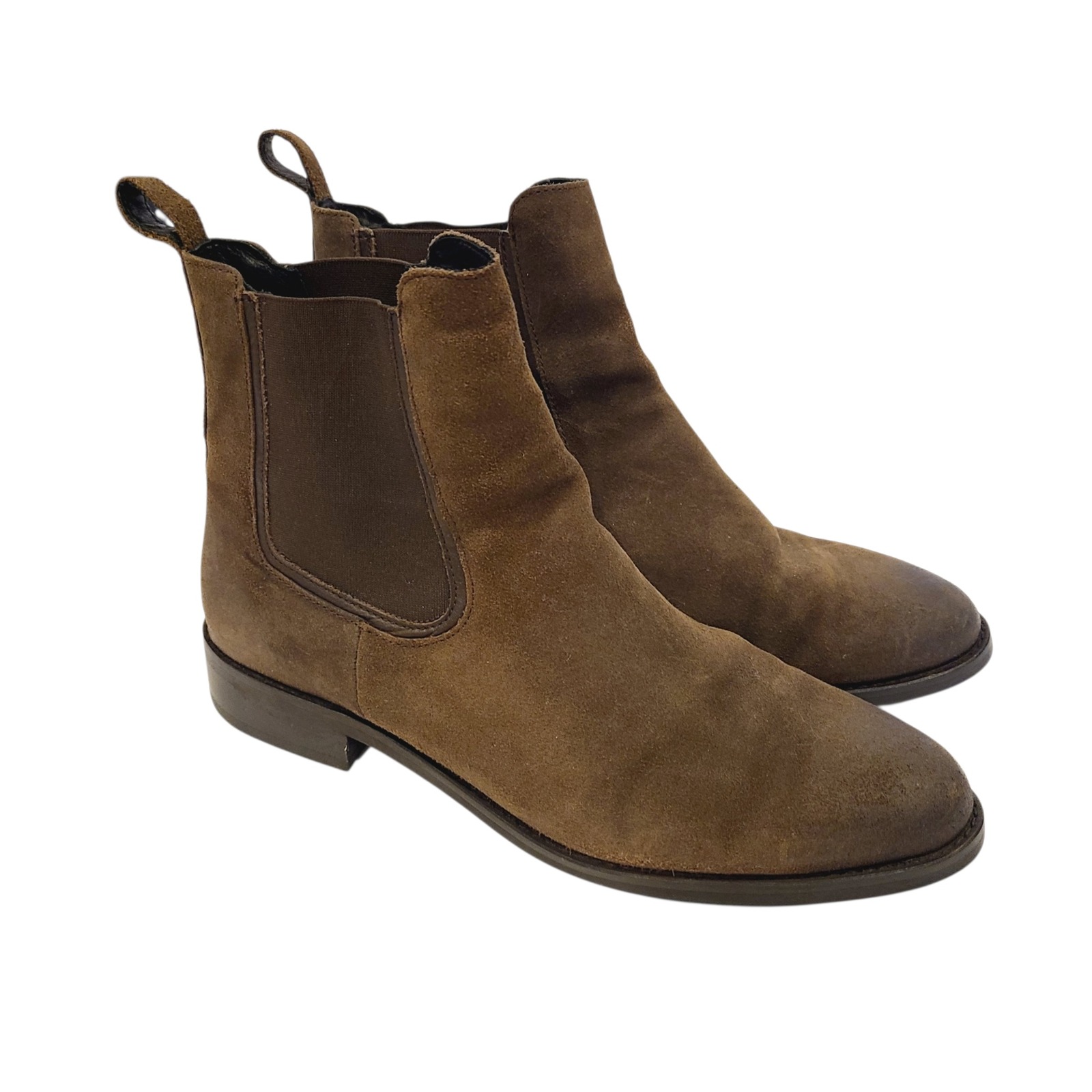 Thursday Boot Co Duchess Dark Brown Suede Chelsea Ankle Boots Womens 10.5